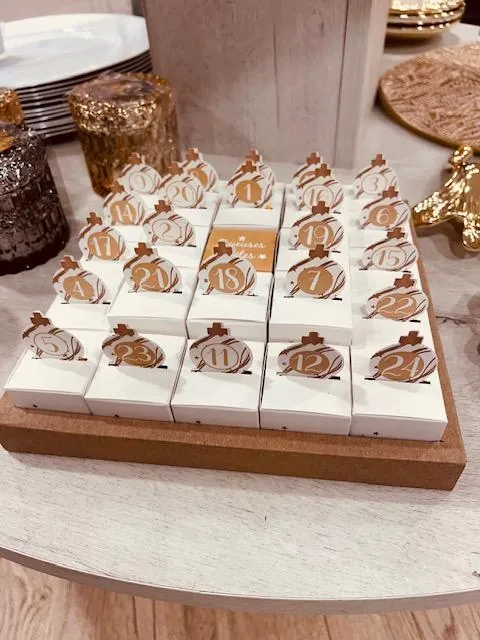 calendrier de l'avent garni gourmandises