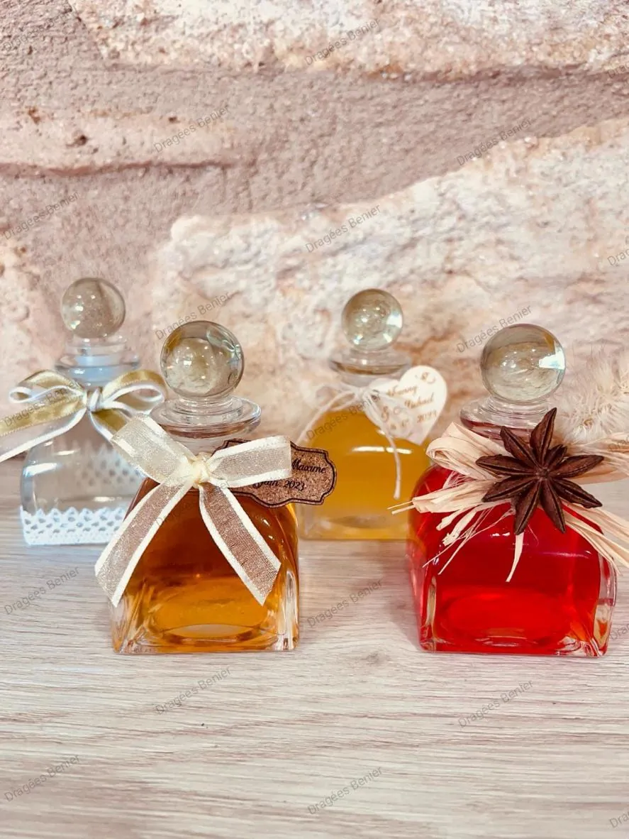fiole pyramide garnie de sirop 50ml