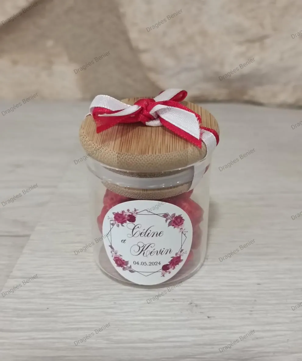 pot avec couvercle en bois 50ml ou 40gr – Image 3