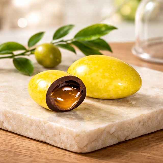 Dragée Chocolat coeur YUZU 250gr