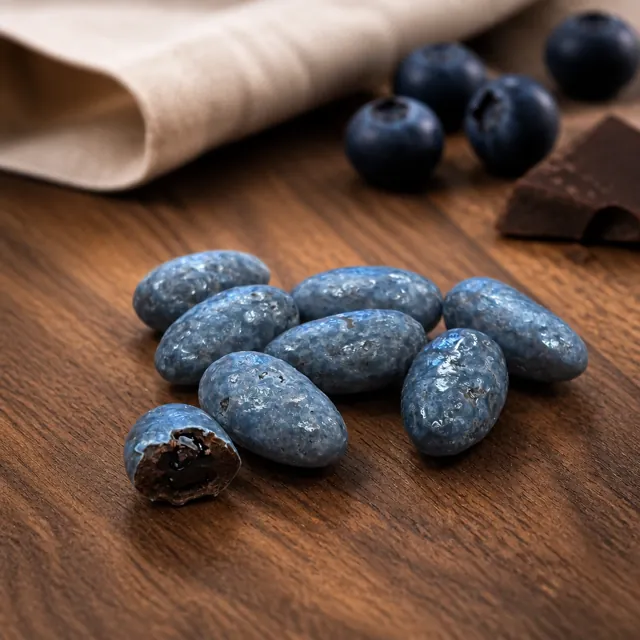 Dragée Chocolat coeur myrtille 250gr