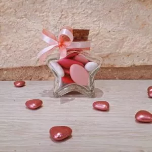 Pot en verre étoile