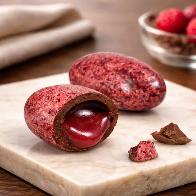 Dragée Chocolat coeur Framboise 250gr