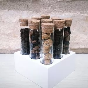 Présentoir blanc pour 9 Tubes