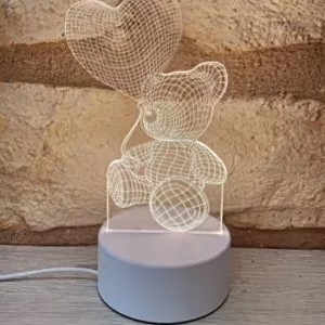 Lampe LED 3D ours