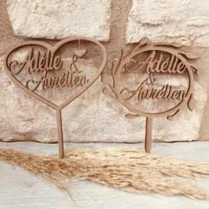 Topper cake en MDF personnalisable