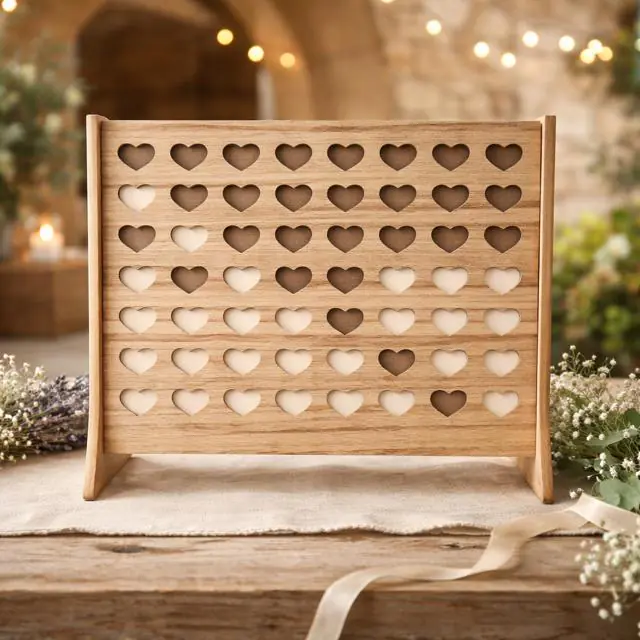 cadre à voeux en bois + 56 jetons